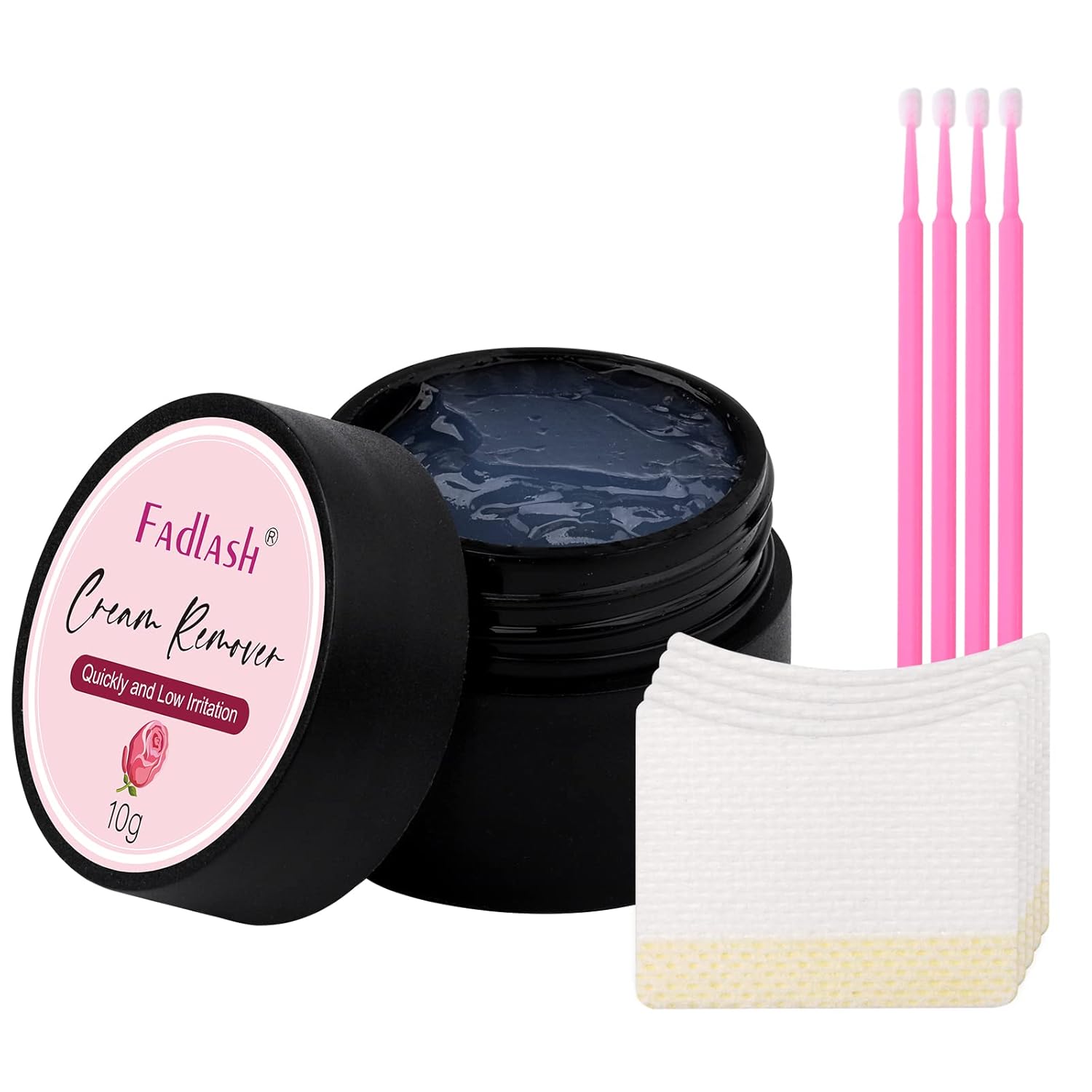 Eyelash Extension Remover 10g Lash Extension Remover Dissolves Powerful for Lash Extensions Lash Glue Remover Low Irritation for Sensitive Skin(Rose)-FemmiqueWomen