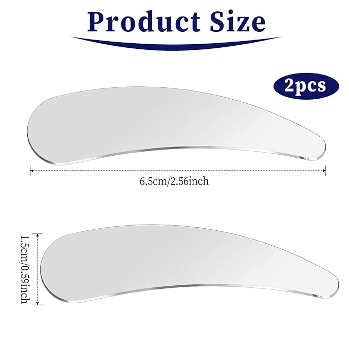 2Pcs Mini Metal Cosmetic Spatulas, Skincare SpatulaMixing and Sampling Makeup Beauty Tools for Skin Care Creams, Eye Cream, Essences Beauty Accessories(2PCS)-FemmiqueWomen