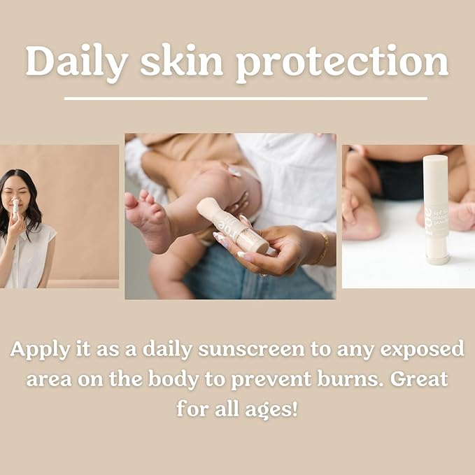 Roe Wellness- Kids SPF 50 Brush On Mineral Sunscreen Powder EWG Certified, Non-Toxic, Reef-Friendly, Easy to Apply for Kids, Babies & Parents (2Pack)-FemmiqueWomen