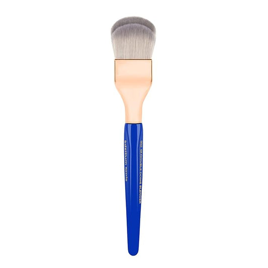 Bdellium Tools Professional Makeup Brush - Golden Triangle 952 Small Rounded Double Dome Blender - With All Vegan and Soft Synthetic Fibers, For Application & Blending (Blue, 1pc)-FemmiqueWomen