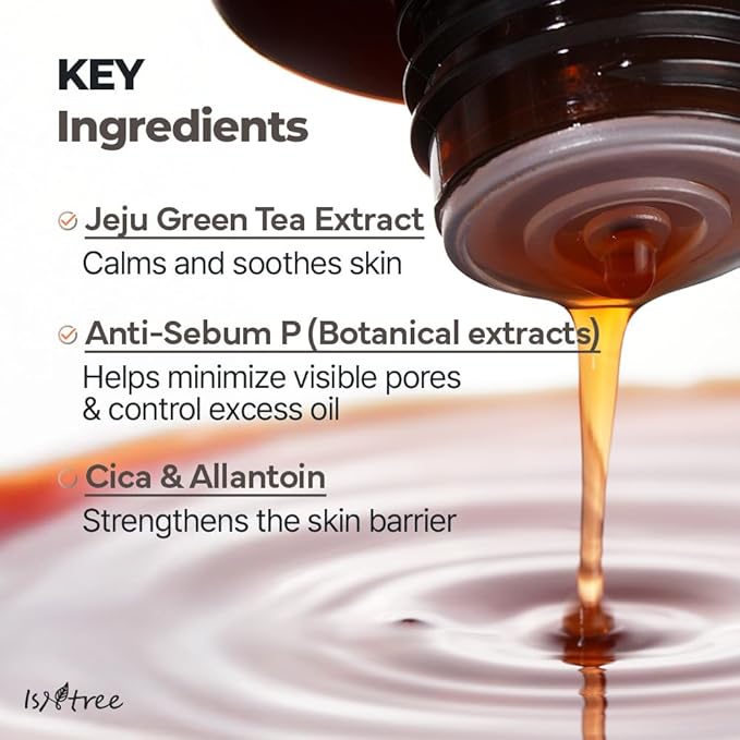 ISNTREE Green Tea Fresh Toner 200ml, 6.76 fl.oz | Korean Skincare | Toner for Oily Skin | Sebum Control | Hydrating and Refreshing-FemmiqueWomen