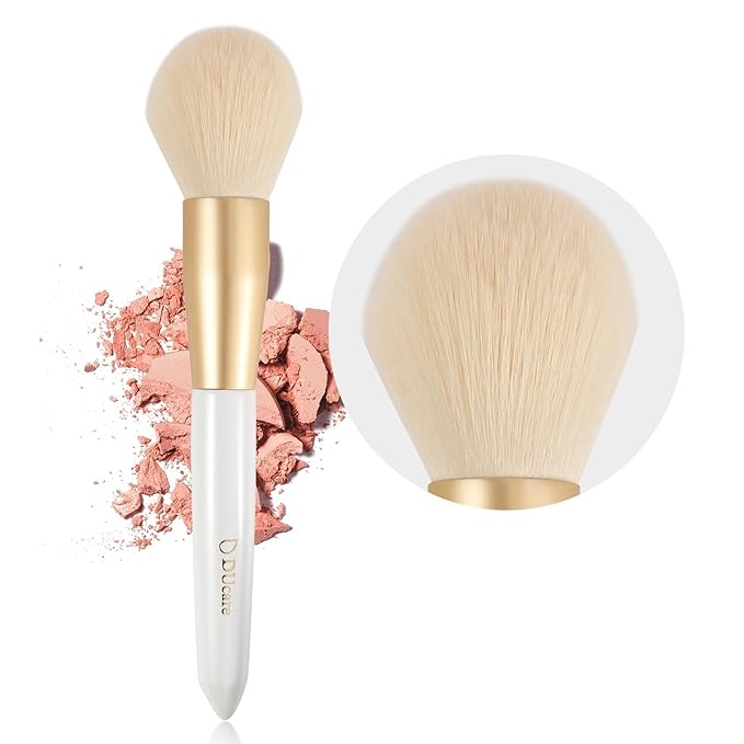 DUcare Tapered Blush Brush for Cheeks - Pointed Powder Brush for Light Application, Multi-Purpose Makeup Brushes Perfect for Highlighting, Defining, Sculpting, and Contouring-FemmiqueWomen