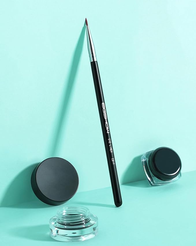 Eyeliner Brush Ultra Fine Point Premium Gel Eyeliner Brush Nylon Bristles Professional Makeup Tools for Lquid Powder And Paste Black (E819)-FemmiqueWomen