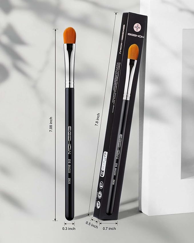 Concealer Brushes, EIGSHOW Eyeshadow Primer Brush for Concealer, Blending, Eyeshadow - Professional Tools for Applying Cream, Liquid Shadows and Eye Primer Base (E828 2piece)-FemmiqueWomen