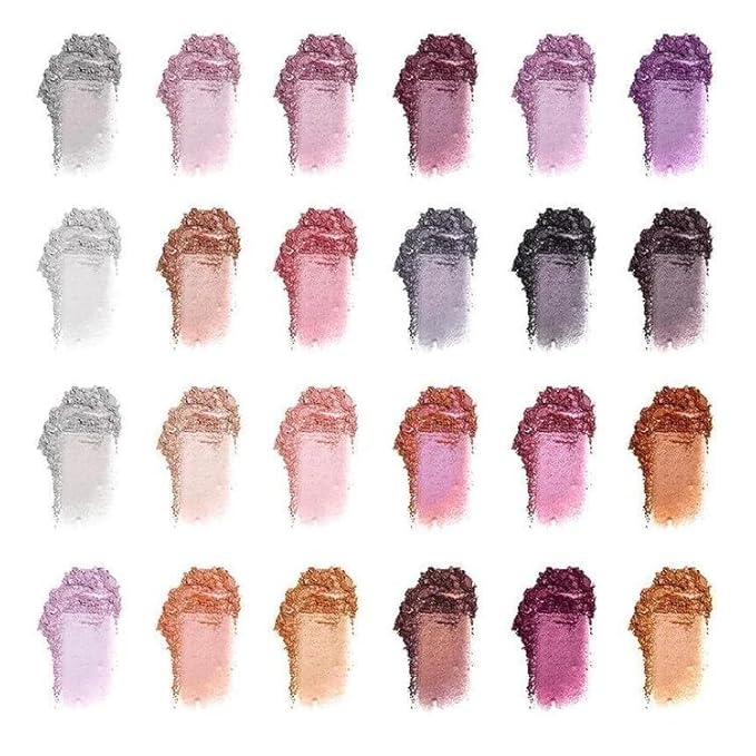 24 Eyeshadow Palette - Festive Vibrant Shimmer Matte Warm Neutral Sparkling Eye shadow Palette (Shanghai)-FemmiqueWomen