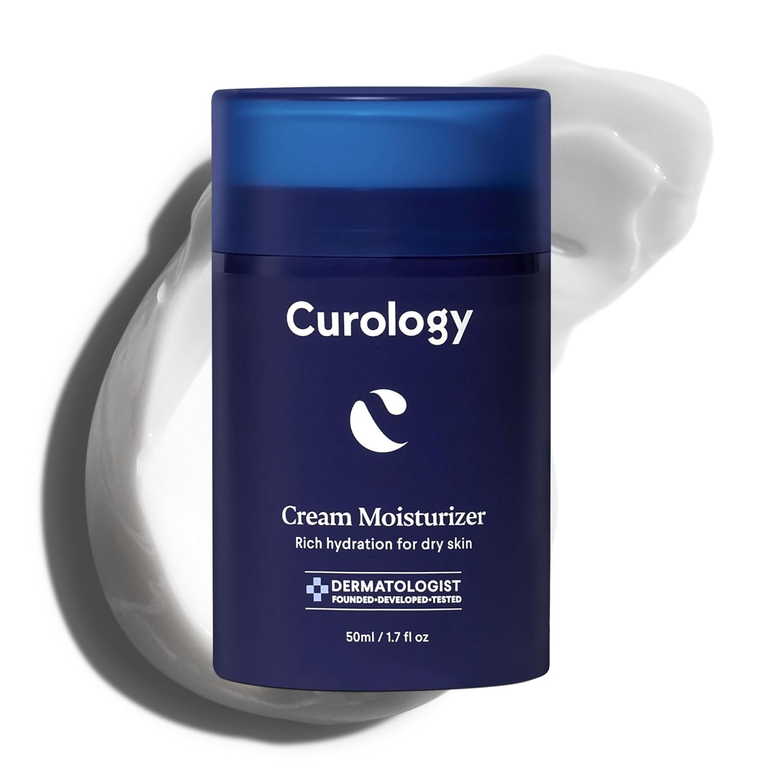 Curology Cream Moisturizer, Rich Hydrating Face Lotion for Dry Skin, with Shea Butter and Hyaluronic Acid, 1.7 fl oz-FemmiqueWomen
