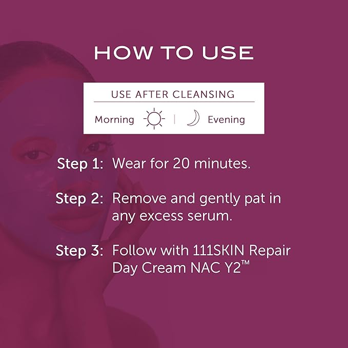 111SKIN Celestial Black Diamond Lifting and Firming Treatment Mask - Anti-Aging - Tone, Tighten, Retexturize Complexion - Fragrance Free - Set of 5 (2.5 oz each) - Face Mask-FemmiqueWomen