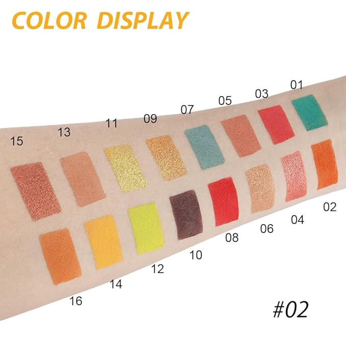 16 Colors Champagne Gold Glitter Matte Shimmer Eyeshadow Palette for Eye Makeup,High Pigmented Brown Eye Shadow Primers Powder Palet de sombras de ojos-FemmiqueWomen