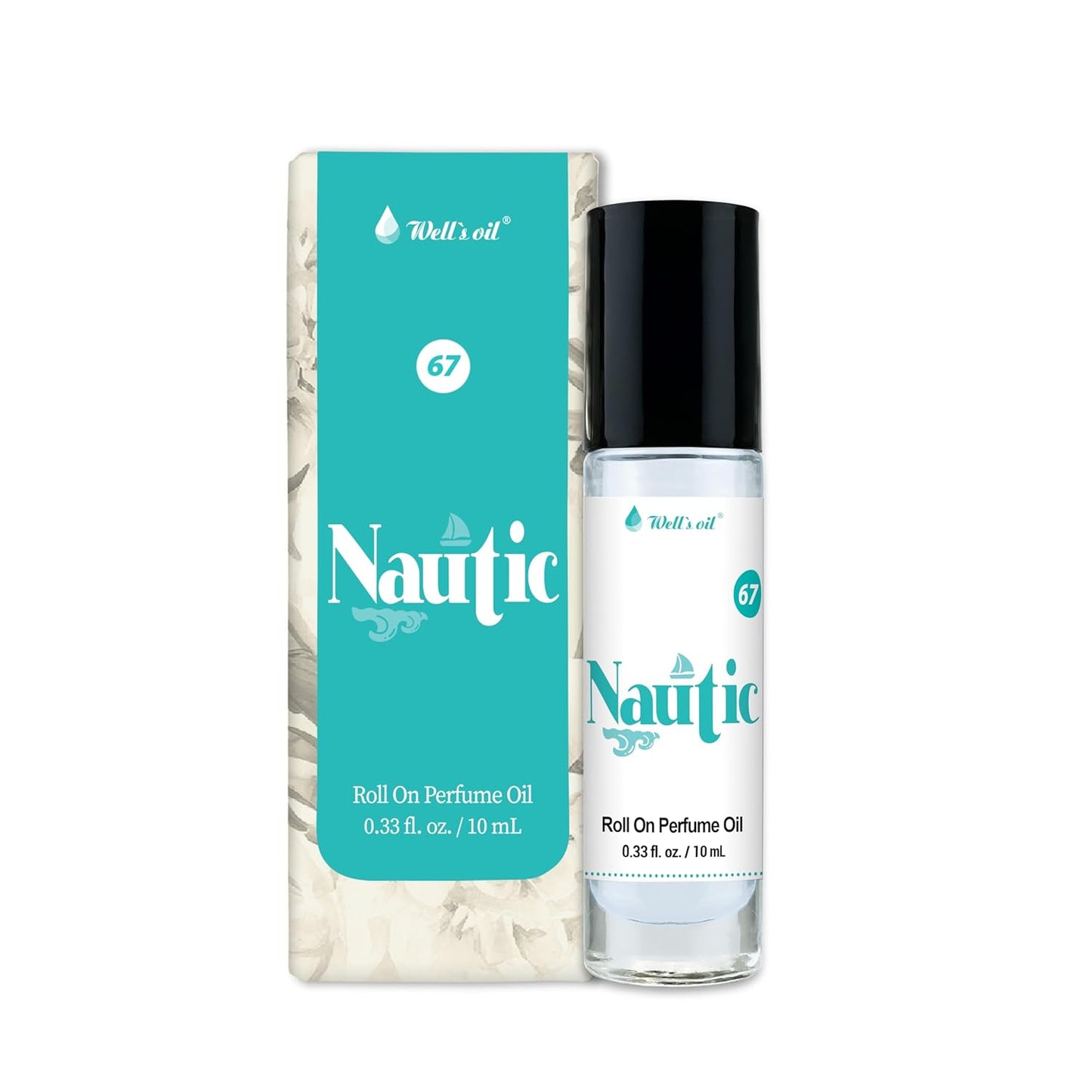 Well's Oil Roll-On Perfume Oil (Nautic) | Citrus & Woody Notes | Long-Lasting | Paraben-Free | 0.33 Fl Oz / 10 ml-FemmiqueWomen