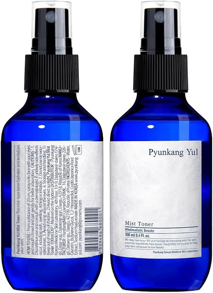 Pyunkang Yul Facial Mist Toner 3.4 Fl. Oz - Face Moisturizer Skin Care Korean Spray Toner for Oily and Combination Skin Types - Astringent for Face Certified as a Zero-Irritation - Watery Texture-FemmiqueWomen