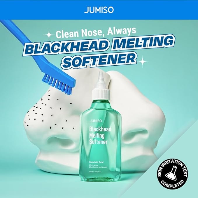 JUMISO Blackhead Melting Softener Cotton Pad Set - Korean Pore Care PHA Exfoliation Witch Hazel Tea Tree Cypress Water Sebum Control Complete Kit, 5.07 fl.oz. 40 Pads 10 Swabs-FemmiqueWomen