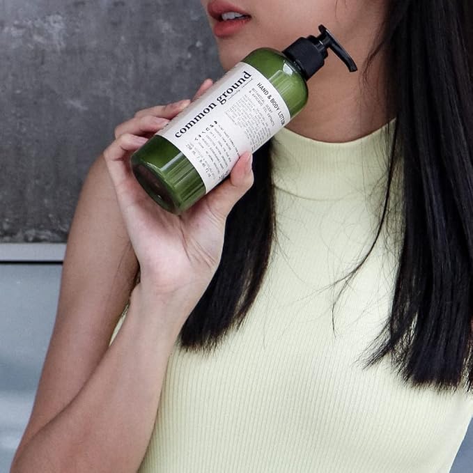 COMMON GROUND Natural Lotion Moisturizer - Paraben & Cruelty Free - Non Greasy, Vegan, Plant-Based, Avocado Oil - All, Men, Women, Eczema, Sensitive Skin (2 x 8.4 fl oz)-FemmiqueWomen