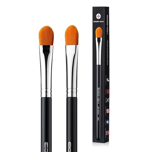 Concealer Brushes, EIGSHOW Eyeshadow Primer Brush for Concealer, Blending, Eyeshadow - Professional Tools for Applying Cream, Liquid Shadows and Eye Primer Base (E828 2piece)-FemmiqueWomen