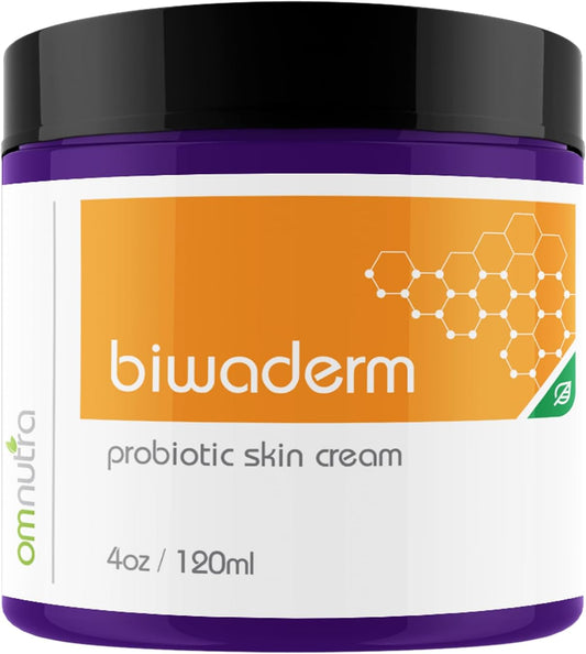 Biwaderm Probiotic Skin Cream - 4OZ Organic Based Topical Probiotics for Skin Care Eczema Treatment Psoriasis Treatment for Folliculitis Treatment Pure Aloe Vera Gel 4oz-FemmiqueWomen