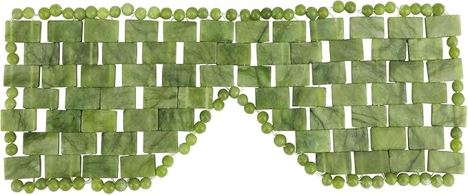 Jade Eye Mask Natural Green Jade Facial Maks for Relive Eliminate Puffiness-FemmiqueWomen