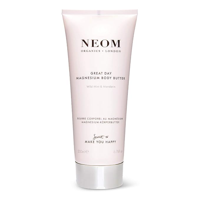 Neom- Great Day Magnesium Body Butter, 200ml | Mandarin & Wild Mint | Cream Moisturiser With Essential Oils | Nourish & Soften | Fresh & Zesty-FemmiqueWomen