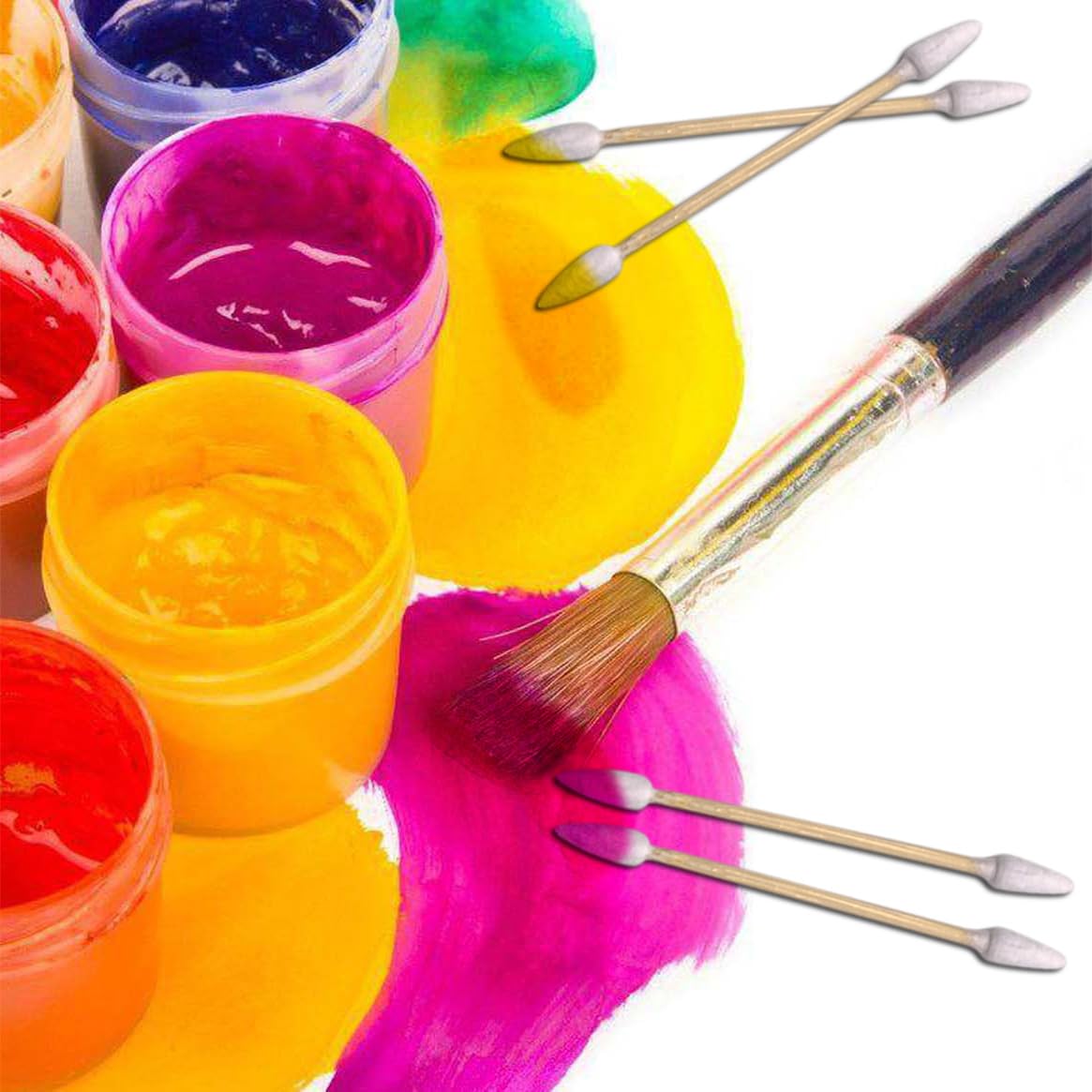 2000pcs Precision Tip Cotton Swabs for Makeup, Bamboo Sticks and Double Pointed-FemmiqueWomen