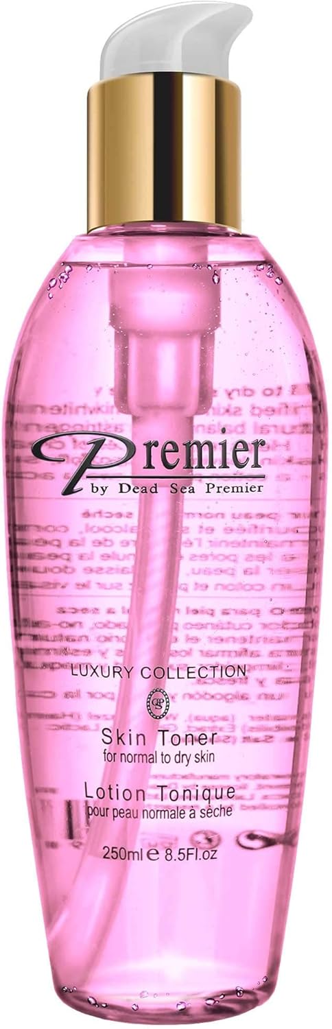 Premier Dead Sea Skin Toner Normal to Oily Skin, pH 5.5 Balancing, Alcoholic Cleanser That is mild and Gentle to Skin, with Natural Ingredients of Witch Hazel and Minerals 8.5fl.oz-FemmiqueWomen