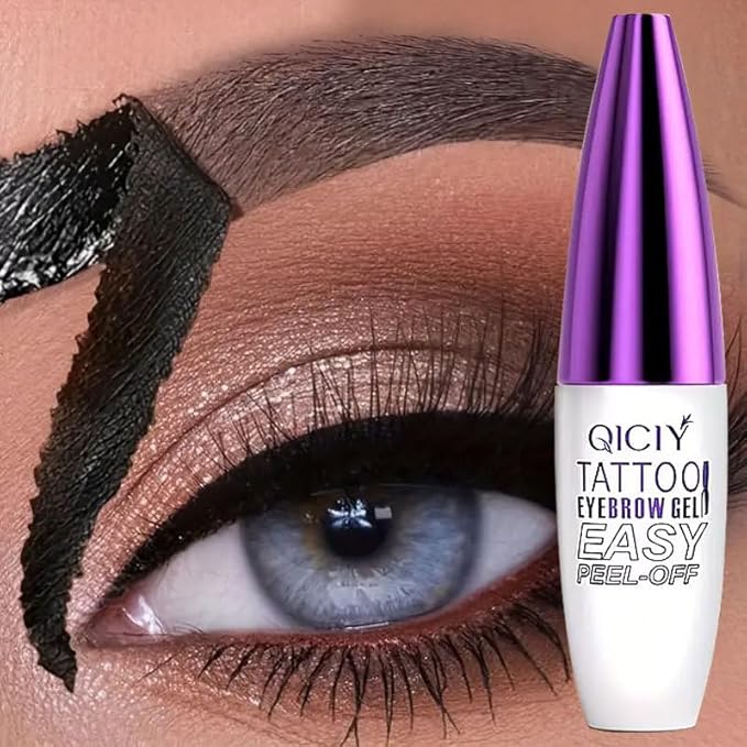 2pcs Gray Brown Tattoo Eyebrow Gel Tinting, Waterproof & Transfer-proof for Fuller Brows, Suitable for All Skin Types (Gray Brown, 2Pcs)-FemmiqueWomen