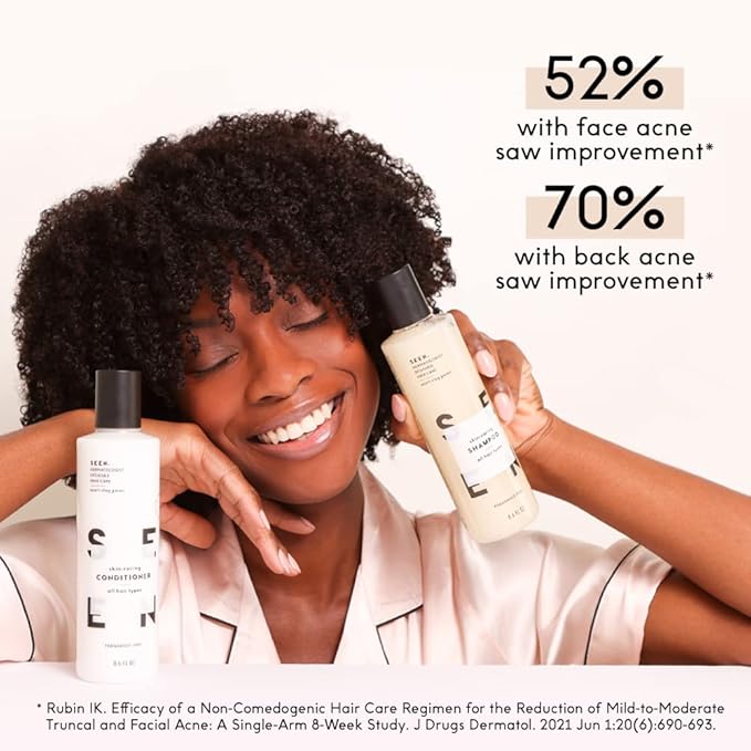 SEEN Shampoo Eco-Refill, Fragrance Free - Non-Comedogenic & Sulfate-Free Hair Shampoo- Dermatologist-Developed - Safe for Sensitive, Eczema & Acne Prone Skin-FemmiqueWomen