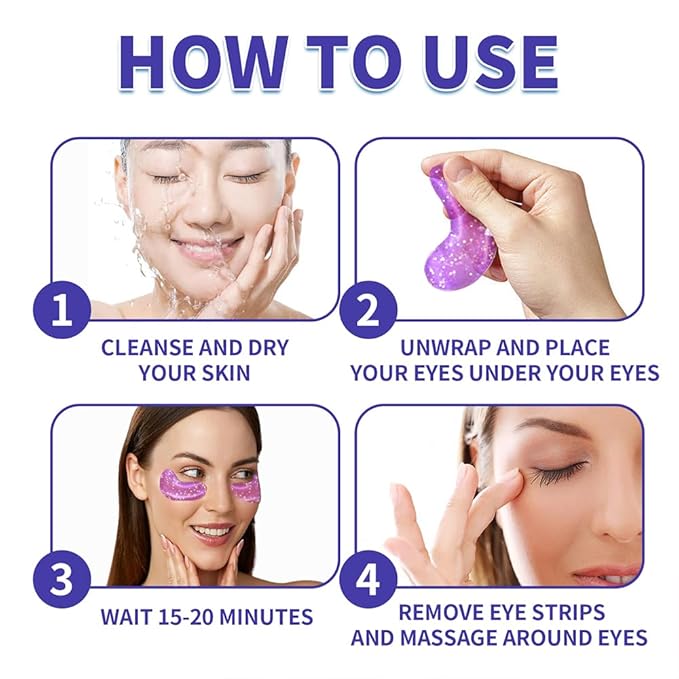 28 Pairs Under Eye Patches, Natural Collagen Eye Patches for Puffy Eyes, Under Eye Mask Patches for Face, Reduce Dark Circles, Fine Lines and Puffiness, Refreshes Your Skin, Eye Moisturizer Treatment-FemmiqueWomen