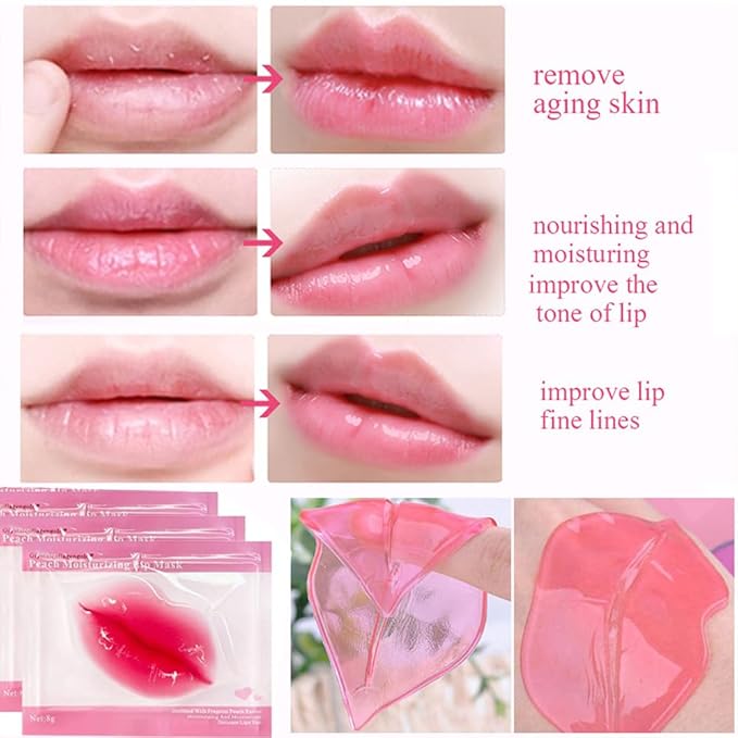 30 Pairs Lip Mask & 24K Gold Gel Eye Masks,Crystal Collagen Eye Patches for Puffy Eyes,Moisture Lip Care Mask Reducing Fine Lines,For Anti-Ageing & Anti Chapped,Effectively Nourishes the Lip&Eye Skin-FemmiqueWomen