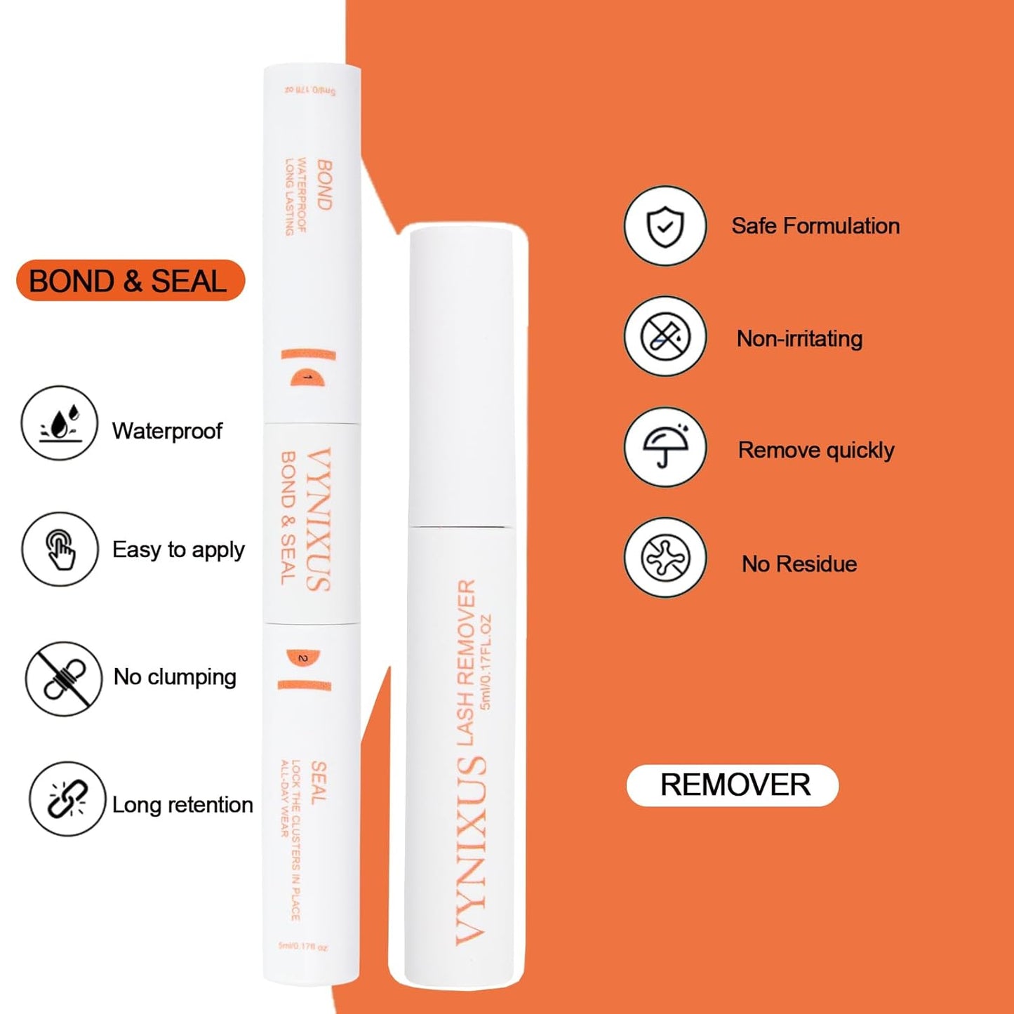 Lash Clusters Kit DIY Lash Extension Kit Eyelash Clusters with Lash Bond and Seal Waterproof Lash Glue Remover Tweezers Brush Cluster Eyelash Extensions Kit (Set 40D-0.07D-Mix8-16)-FemmiqueWomen