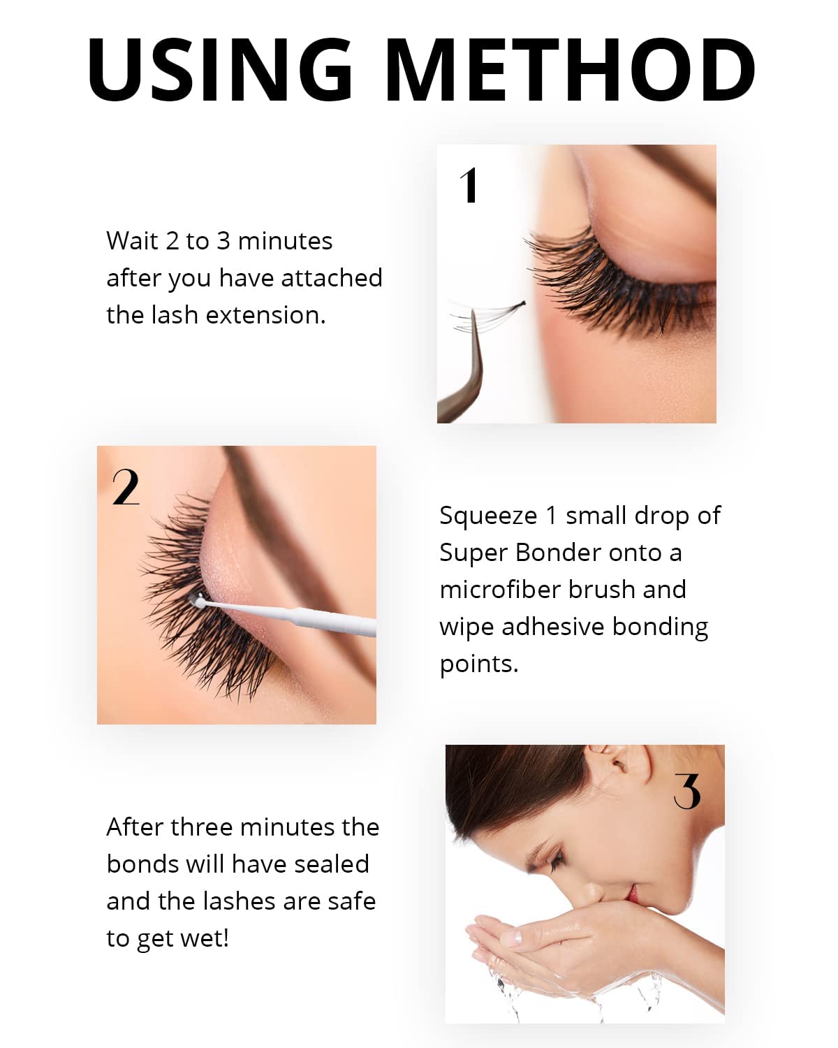 Super Bonder for Eyelash Extension Longer Retention Lash Glue Accelerator Eyelash Bonder for Lash Extensions Lash Sealant Lash Bonder Adhesive Companion Eyelash Extension Bonder -15ML-FemmiqueWomen