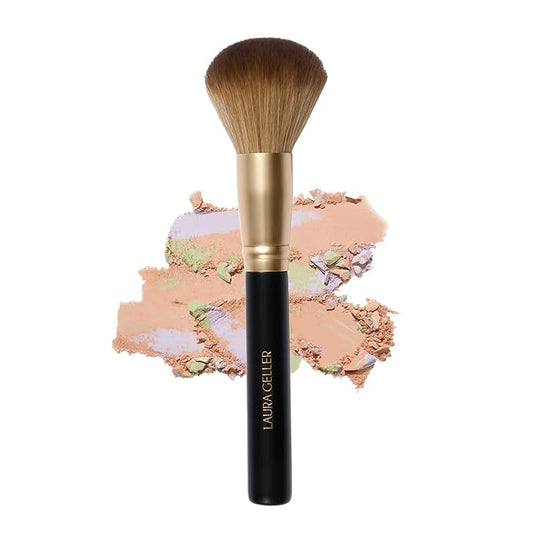 LAURA GELLER NEW YORK Setting Powder Brush - Makeup Brush for Setting - Set Face Makeup without Caking - Smooth Finish-FemmiqueWomen