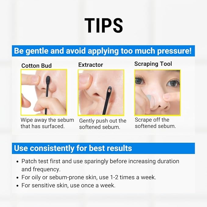 JUMISO Blackhead Melting Softener Cotton Pad Set - Korean Pore Care PHA Exfoliation Witch Hazel Tea Tree Cypress Water Sebum Control Complete Kit, 5.07 fl.oz. 40 Pads 10 Swabs-FemmiqueWomen