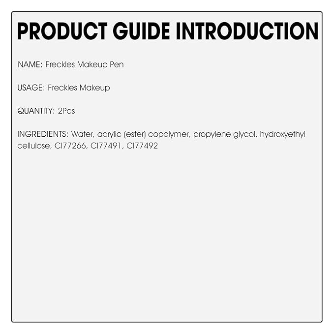 2 Pcs Freckle Pen Set, Natural Lifelike Fake Freckles Makeup Pen Magic Brown Color Freckles Makeup Tool Long-Lasting Waterproof Dot Spot Pen for Effortless Sunkissed Makeup (Dark Brown)-FemmiqueWomen