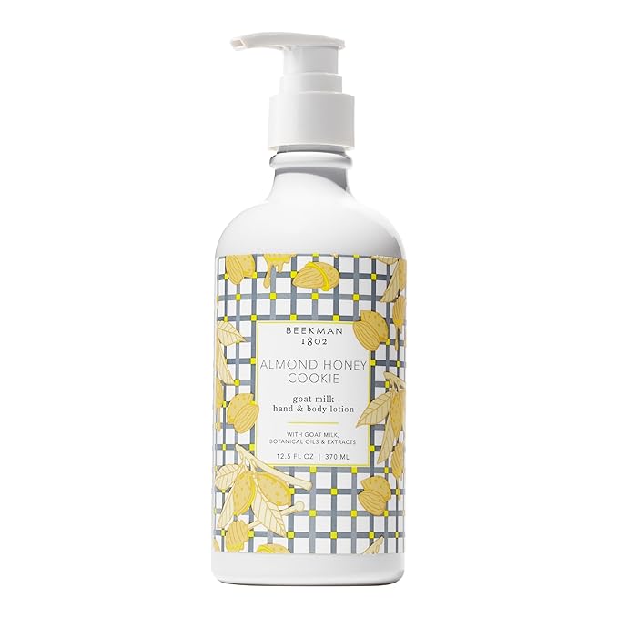 Beekman 1802 Almond Honey Cookie Goat Milk Body Lotion - Scented - 12.5 oz - Hydrating & Deeply Moisturizing - With Shea Butter & Jojoba Seed Oil - Good for Sensitive Skin - Cruelty Free-FemmiqueWomen