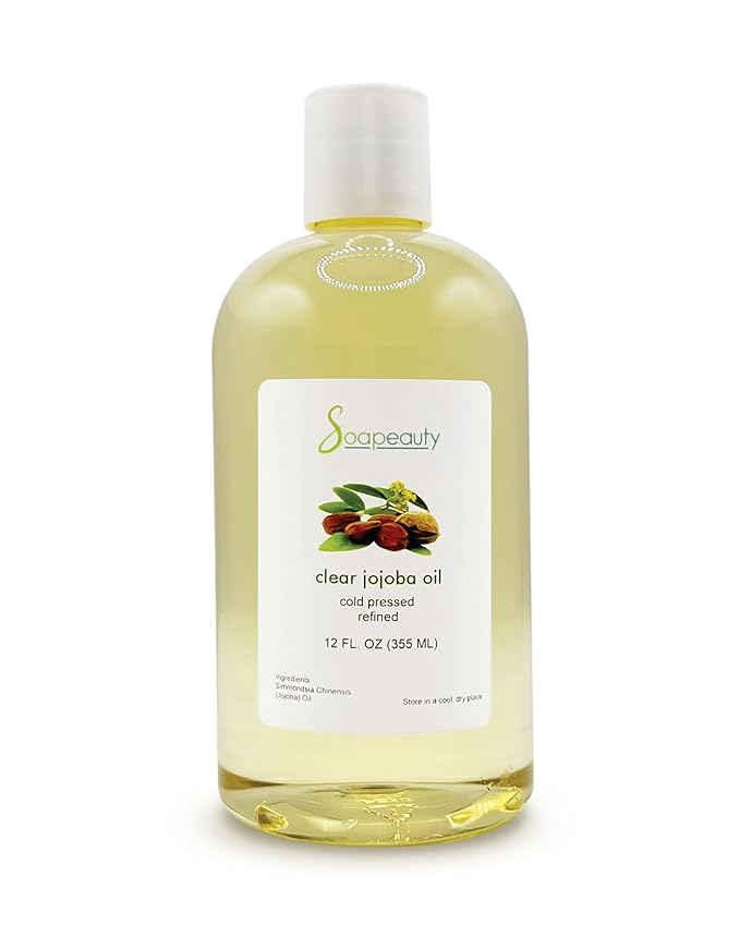 Soapeauty Clear Jojoba Oil | 100% Pure & Natural | Refined, Cold Pressed, Hexane Free | Moisturizing Oil for Skin, Face, Hair & Nails | 12 fl oz-FemmiqueWomen