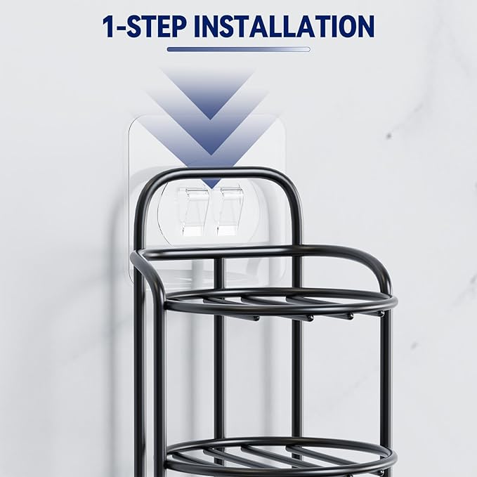 3-Tier Shower Soap Shampoo Bar Holder, Self Adhesive & Freestanding Draining Bathroom Soap Dish Caddy for Bathroom Wall Accesories Decor-FemmiqueWomen