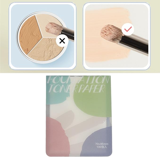 200 Sheets Nail Art Cosmetic Palette Paper Disposable Nail Art Palette Paper Mix Colors for Daily Use-FemmiqueWomen