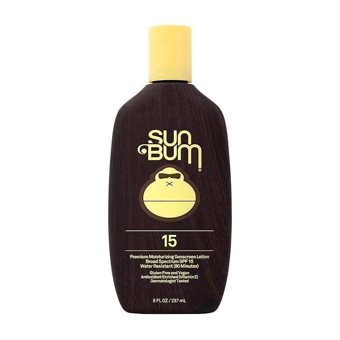 Sun Bum Original SPF 15 Sunscreen Body Lotion - Broad Spectrum Moisturizing Sunscreen with Vitamin E - Hawaii 104 Act Compliant (Made without Octinoxate & Oxybenzone) - 8 oz-FemmiqueWomen