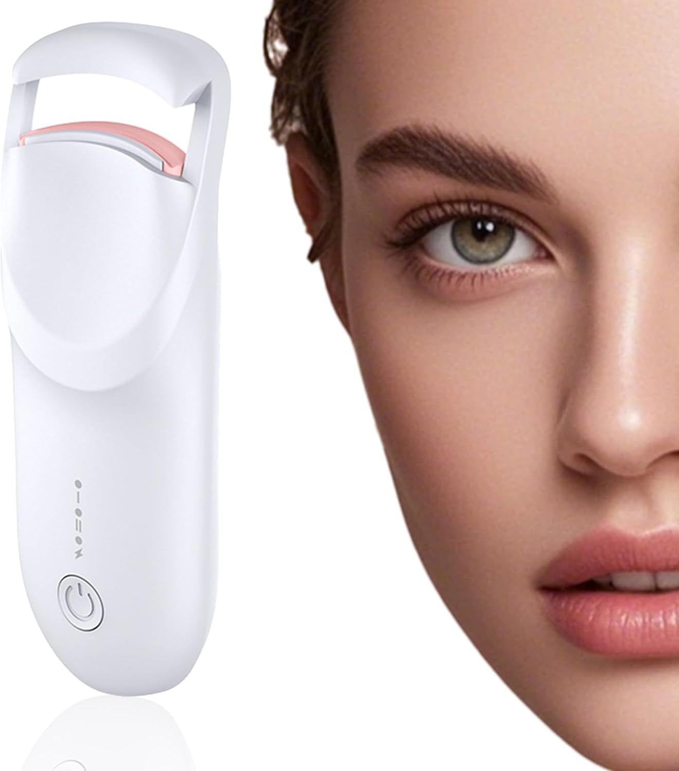 Heated Eyelash Curler with LED Display, Rechargeable Lash Curler with Adjustable Temperature, Auto-Off, Natural & Long-Lasting Curl-FemmiqueWomen