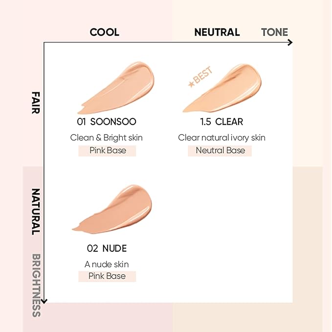 AMUSE Dew Jelly Vegan Cushion Foundation 02 NUDE | dewy, glow, long-lasting, double coverage, clean beauty, lightweight, natural look, foundation for sensitive skin, hydrating cushion-FemmiqueWomen