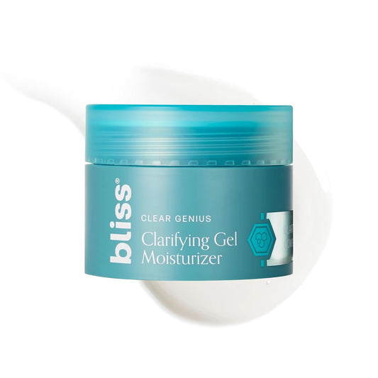 Bliss Clear Genius Clarifying Gel Moisturizer with CLARITY 5 Complex | Salicylic Acid, Niacinamide & Witch Hazel for Blemish-Prone Skin, 1.7 fl oz-FemmiqueWomen