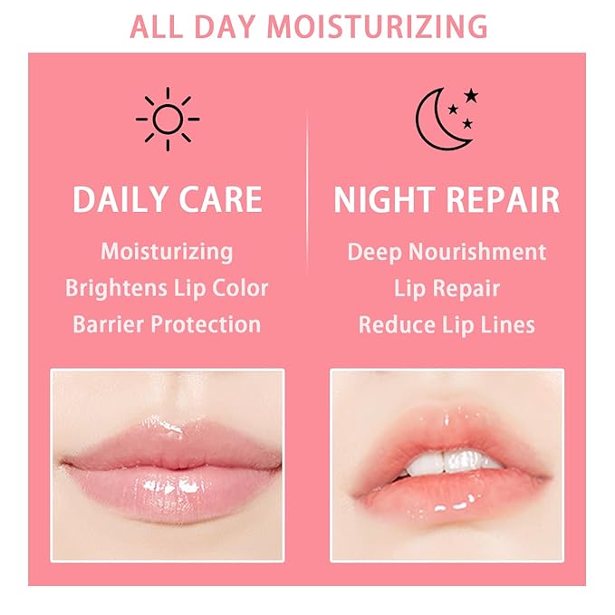 3 Pcs Bee Lip Balm Honey Pot, Honey Strawberry Watermelon Lip Mask Overnight, Moisturizing Sleeping Lip Mask, Hydrate Repair Prevent Dry Cracked Lip Care (Honey+Strawberry+Watermelon)-FemmiqueWomen