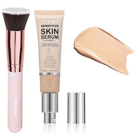 2024 New PHOERA Foundation Makeup for Mature Skin, Wrinkles Matte Natural Finish for a Flawless Complexion (N02 Nude)-FemmiqueWomen