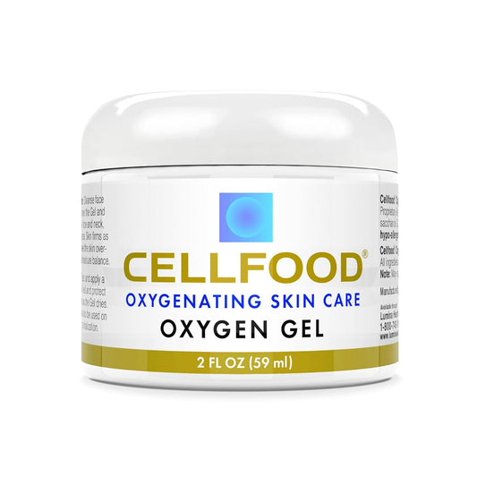 Cellfood Oxygen Gel, 2 fl oz - Nutrient Rich - Provides Moisture & Protection, Decreases Appearance of Fine Lines - Aloe Vera, Lavender Blossom Extract, Cellfood & Glycerine - Hypoallergenic, Non-GMO-FemmiqueWomen