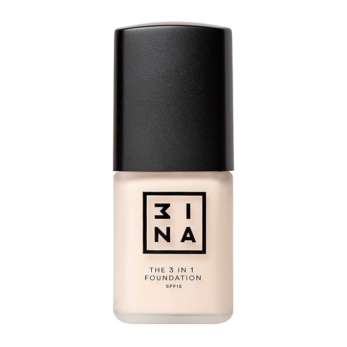 3INA The 3-In-1 Foundation 210 - Vegan Formula - Combination Of Primer, Concealer And Foundation - Medium Coverage - Natural Finish - Perfect For Covering Lines And Blemishes - Long Lasting - 1.01 Oz-FemmiqueWomen