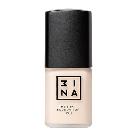 3INA The 3-In-1 Foundation 210 - Vegan Formula - Combination Of Primer, Concealer And Foundation - Medium Coverage - Natural Finish - Perfect For Covering Lines And Blemishes - Long Lasting - 1.01 Oz-FemmiqueWomen