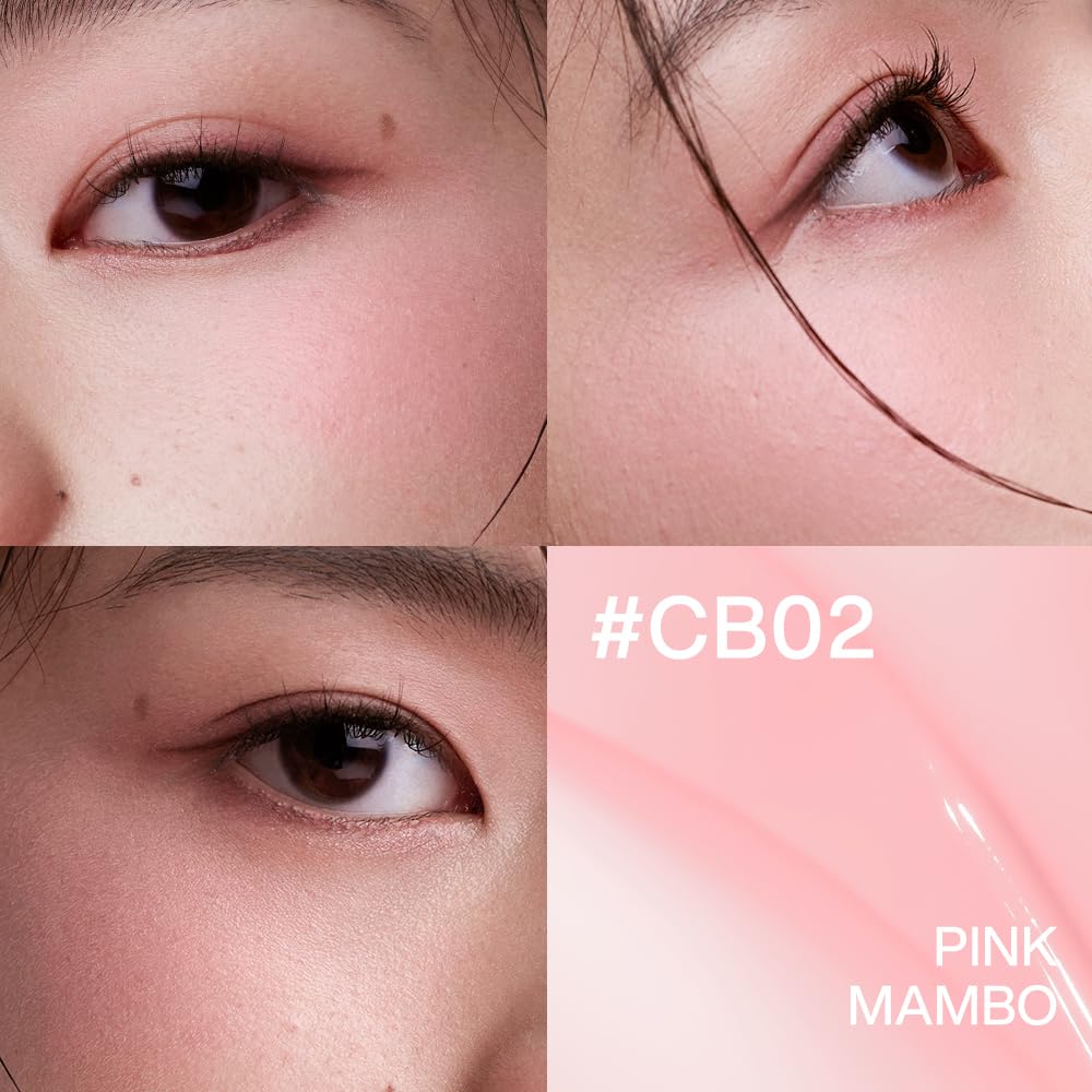 INTO YOU Cream Blush Air Cushion for Cheeks Eyes, Moisturizing, Lightweight, Dewy Finish Face Makeup, Long Wearing, Buildable, Blendable, Pigmented Liquid Blush, for All Skin Tones, Pink Mambo-FemmiqueWomen