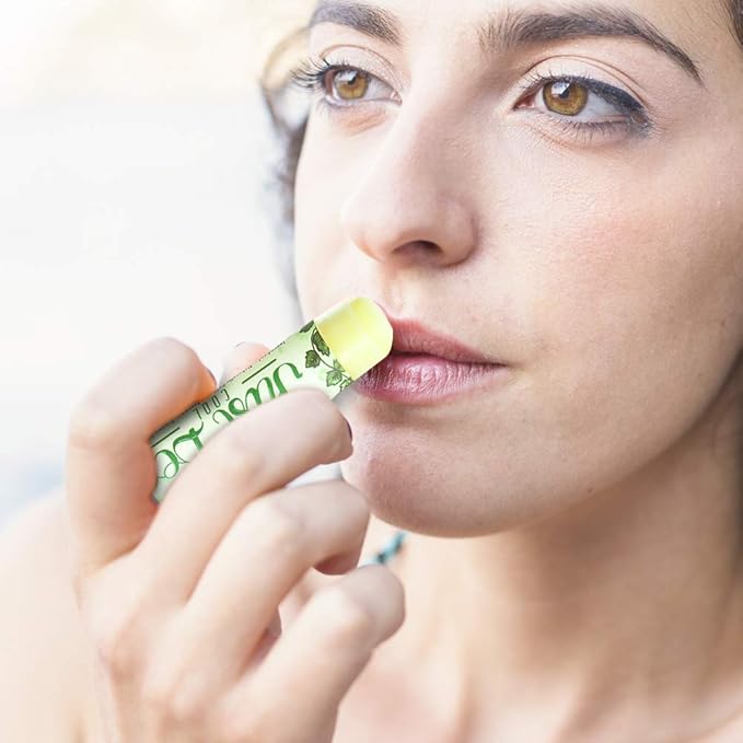 100% Natural Beeswax Lip Balm with Organic Oils (Cool Peppermint, 4 pack)-FemmiqueWomen