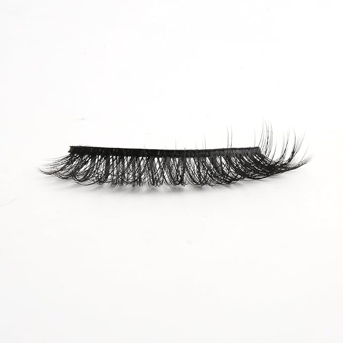 SUNWELL False Eyelashes 12mm Mink Lashes Natural Look 3D Faux Mink Eye Lashes Soft Reusable Luxury Volume Fake Eyelashes 10 Pairs Pack-FemmiqueWomen