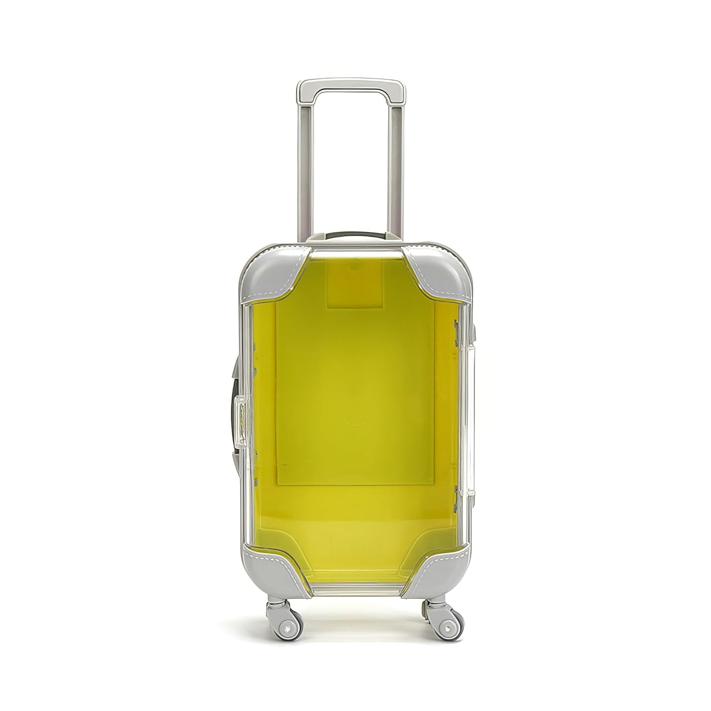 False Eyelash Storage Box, Portable Travel Organizer Mini Luggage False Eyelash Tray Makeup Tool (YELLOW)-FemmiqueWomen