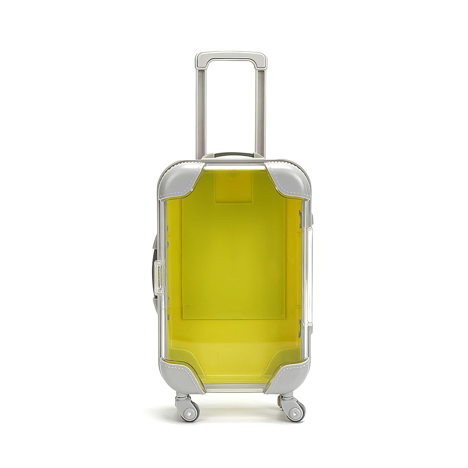 False Eyelash Storage Box, Portable Travel Organizer Mini Luggage False Eyelash Tray Makeup Tool (YELLOW)-FemmiqueWomen