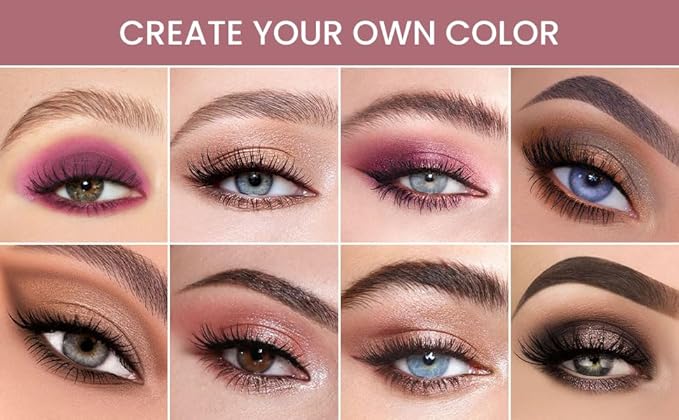 30 Colors Nude Champagne Gold Matte Shimmer Eyeshadow Palette with Brush for Eye Makeup,High Pigmented Pink Purple Brown Eye Shadow Primers Powder Palet de sombras de ojos-Big30-FemmiqueWomen